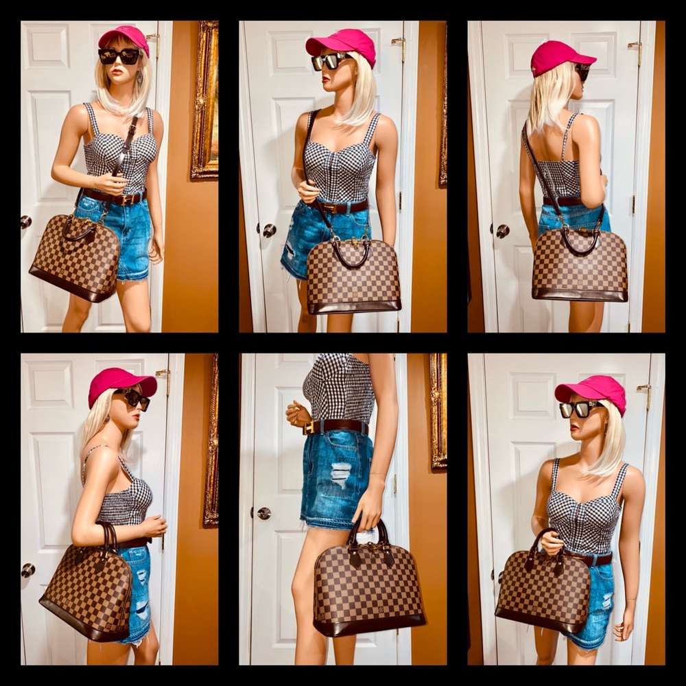 🤎🤎🤎Louis Vuitton Alma PM in Damier Ebene